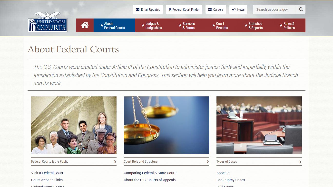 About Federal Courts | United States Courts